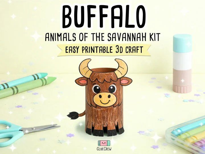 Buffalo 3D Paper Craft
