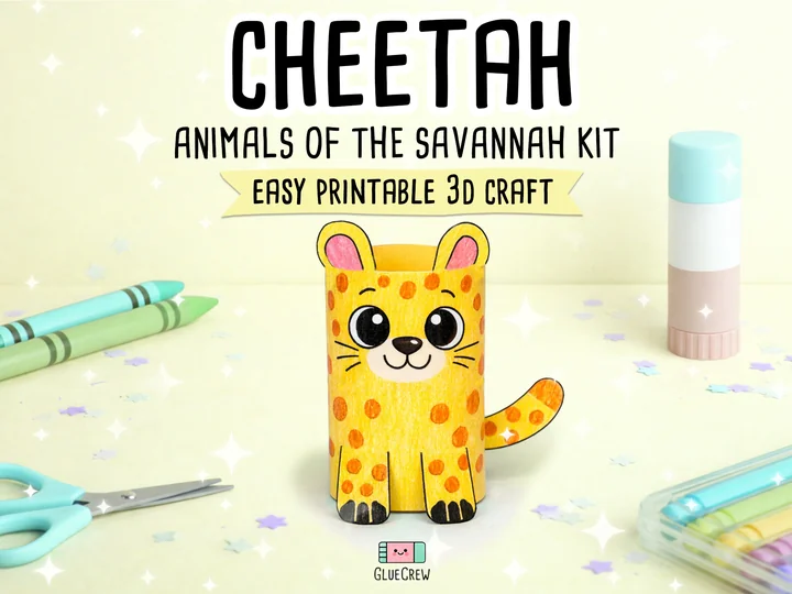 Cheetah 3D Paper Craft