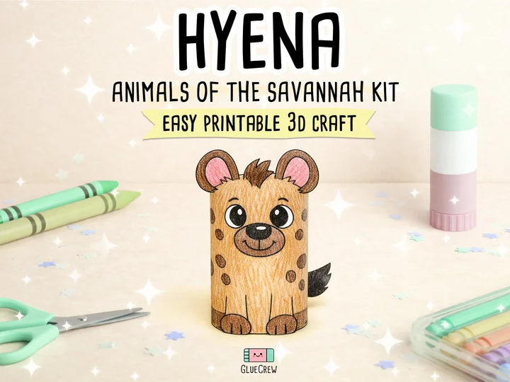 Hyena 3D Paper Craft