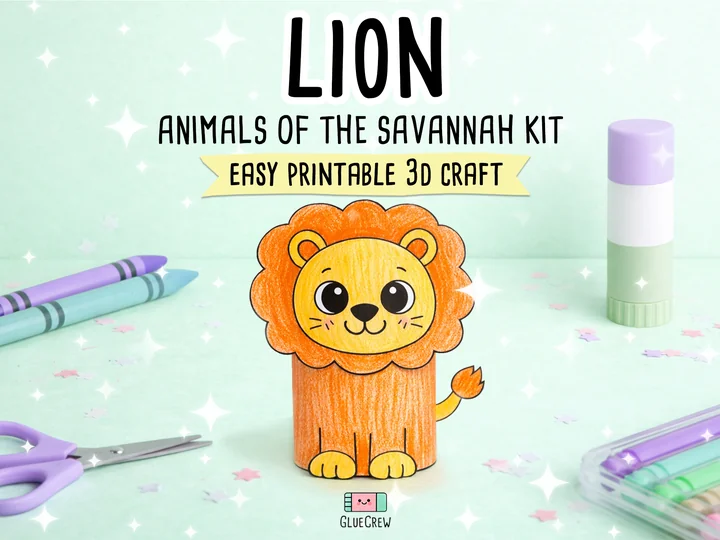Lion 3D Paper Craft