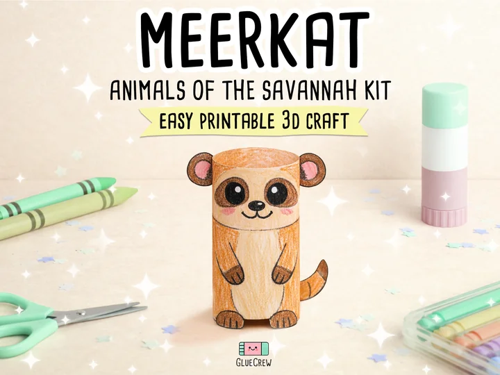Meerkat 3D Paper Craft