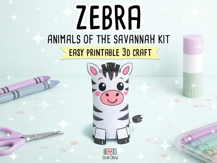 Zebra 3D Paper Craft