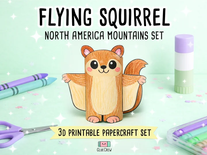 Flying Squirrel Paper Craft