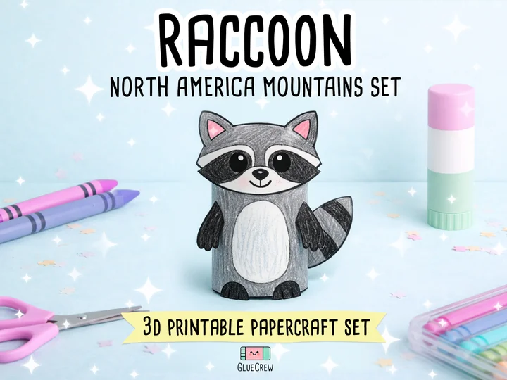 Raccoon Paper Craft
