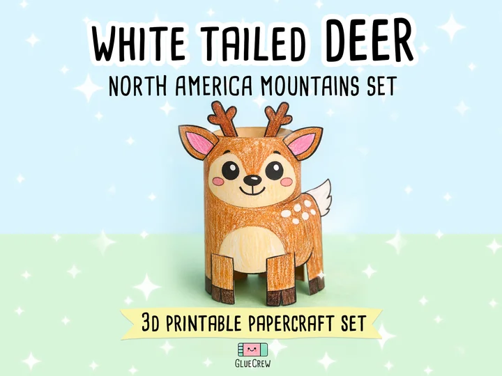 White Tailed Deer Paper Craft