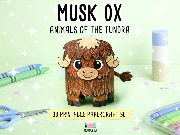 Musk-Ox Paper Craft