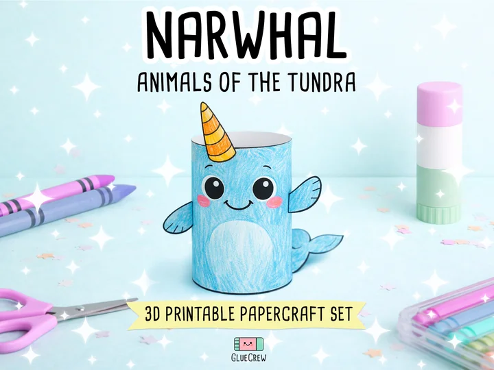 Narwhal Paper Craft