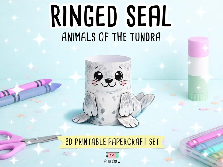 Ringed Seal Paper Craft