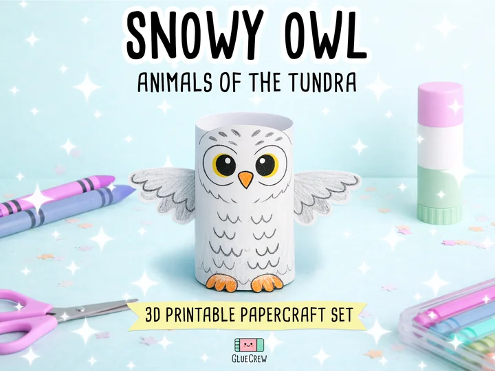 Snowy Owl Paper Craft