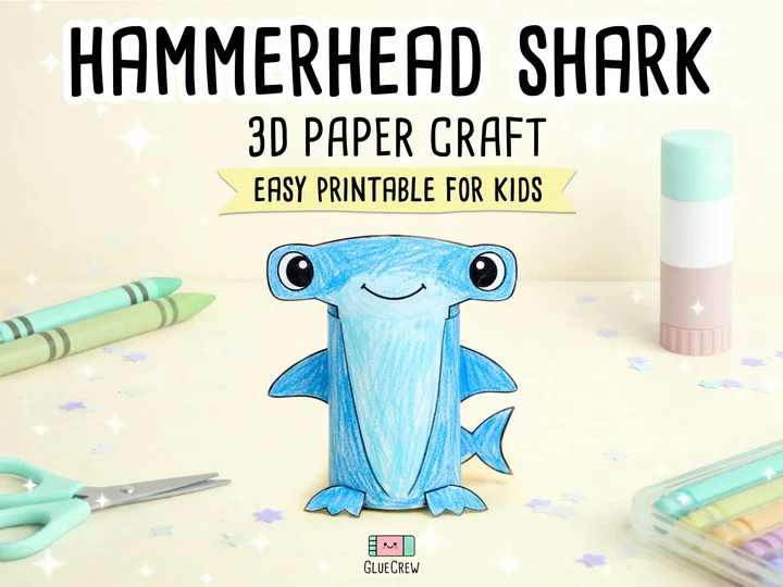 Hammerhead shark Printable Kit