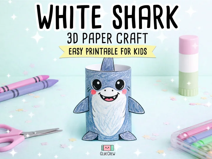 White Shark Printable Kit