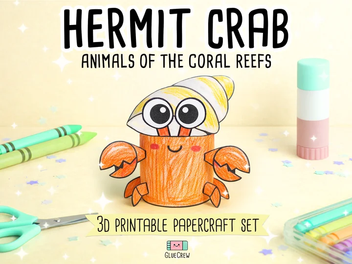 Hermit Crab Paper Craft