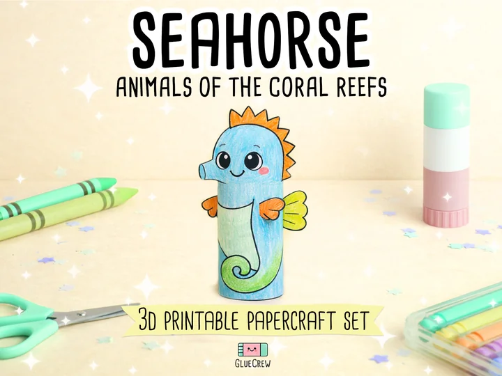 Seahorse Paper Craft