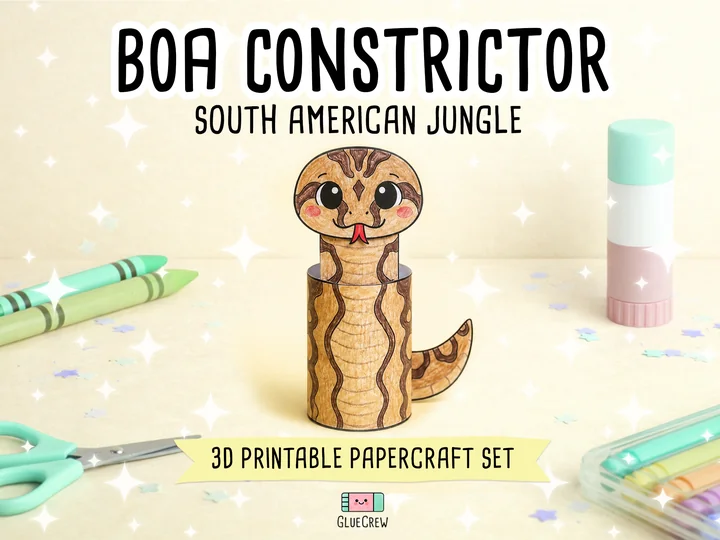 Boa Constrictor Paper Craft