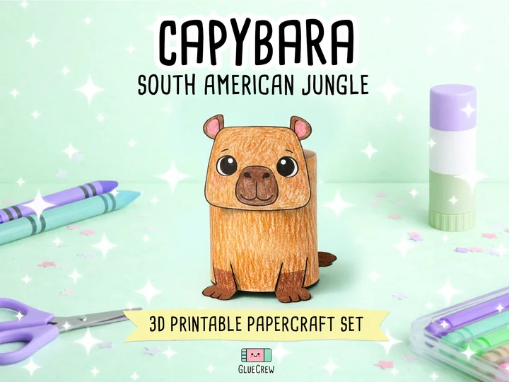 Capybara Paper Craft
