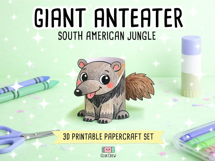 Giant Anteater Paper Craft