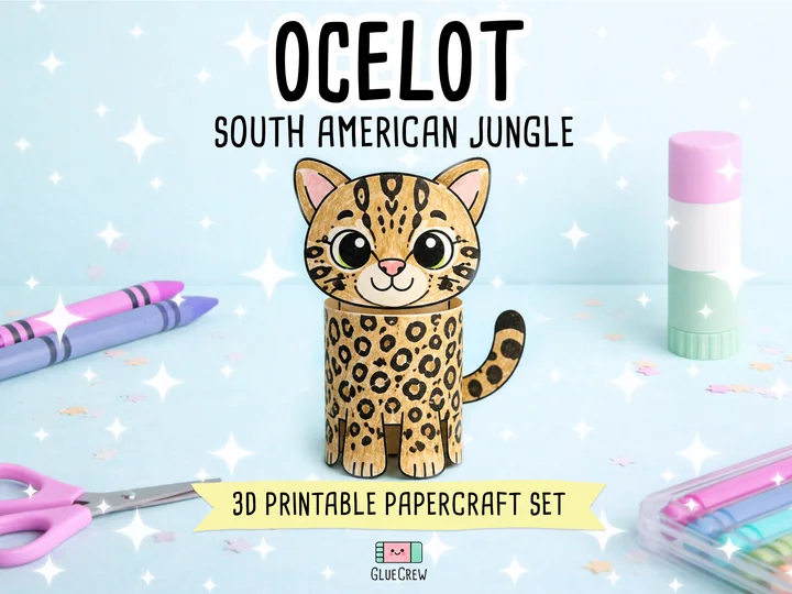 Ocelot Paper Craft