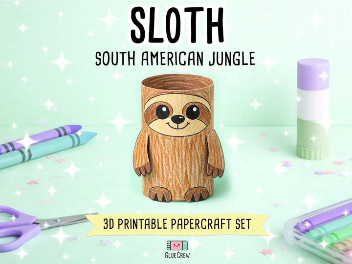 Sloth Paper Craft