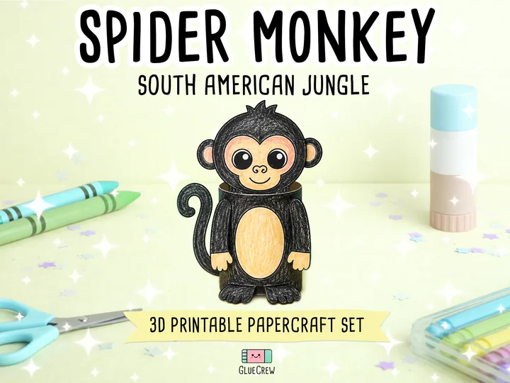 Spider Monkey Paper Craft