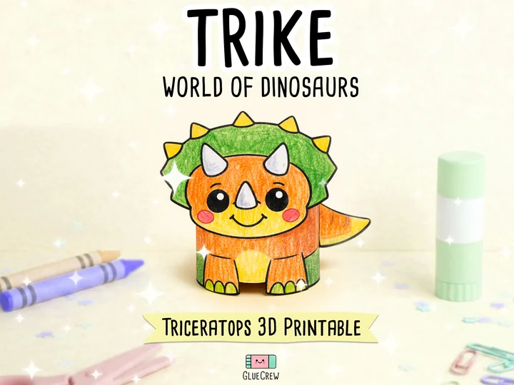 Triceratops Paper Craft
