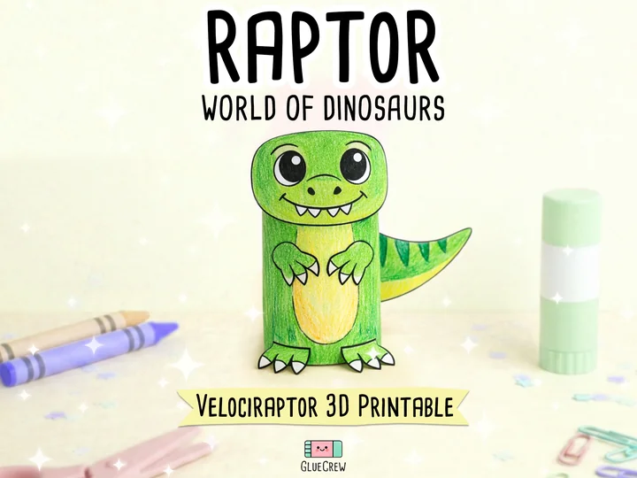Velociraptor Paper Craft