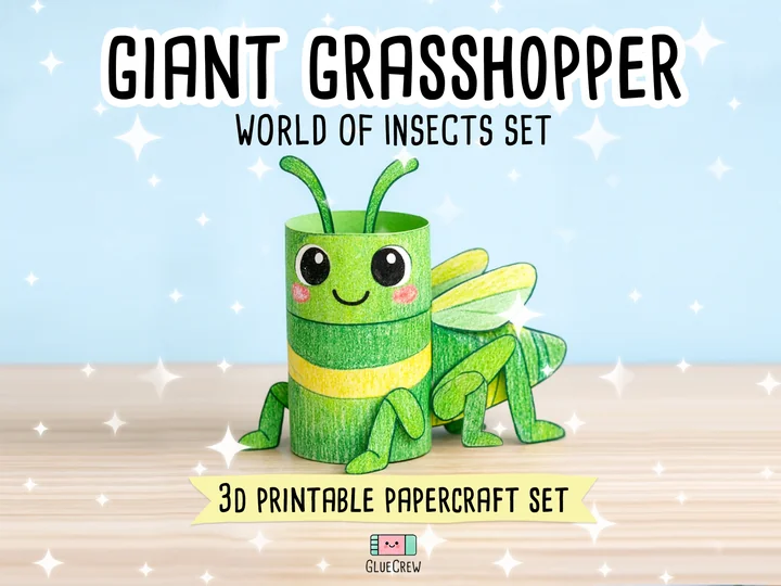 Giant Grasshopper Paper Craft