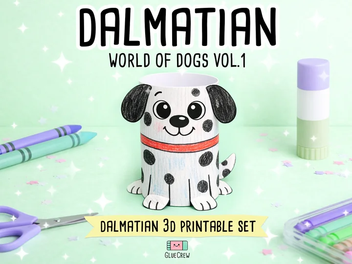 Dalmatian Paper Craft