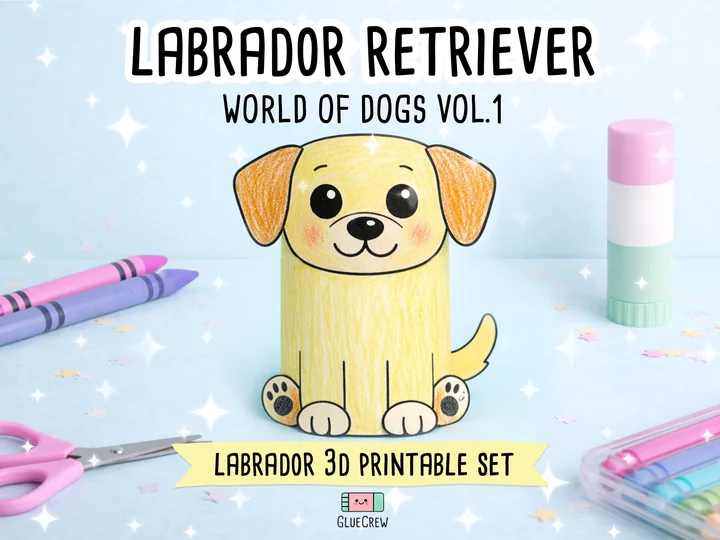 Labrador Retriever Paper Craft