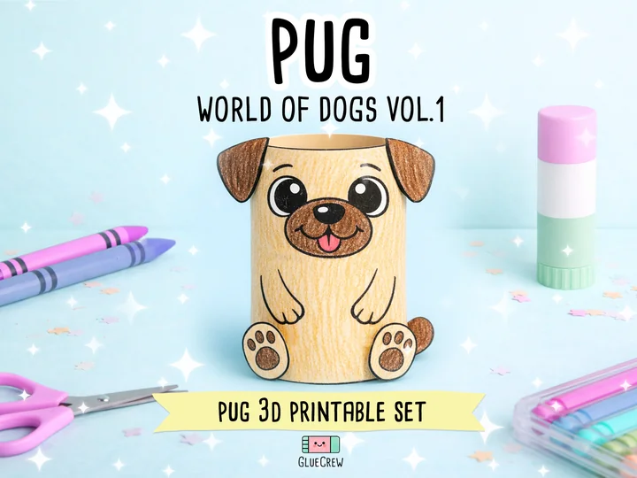 Pug Paper Craft