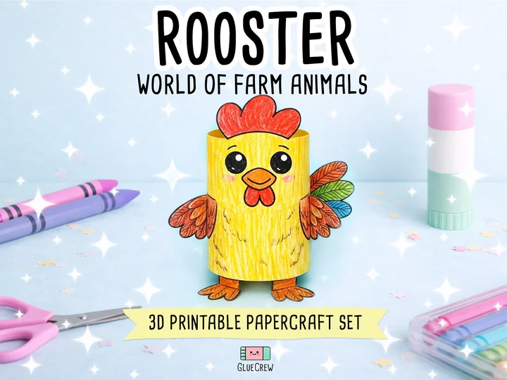 Rooster Paper Craft
