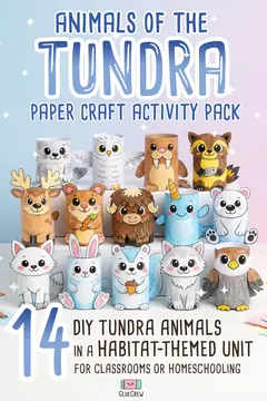 Printable arctic animal crafts — tundra and polar 3D paper animals