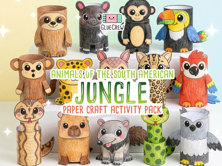 South American Jungle Paper Crafts Bundle